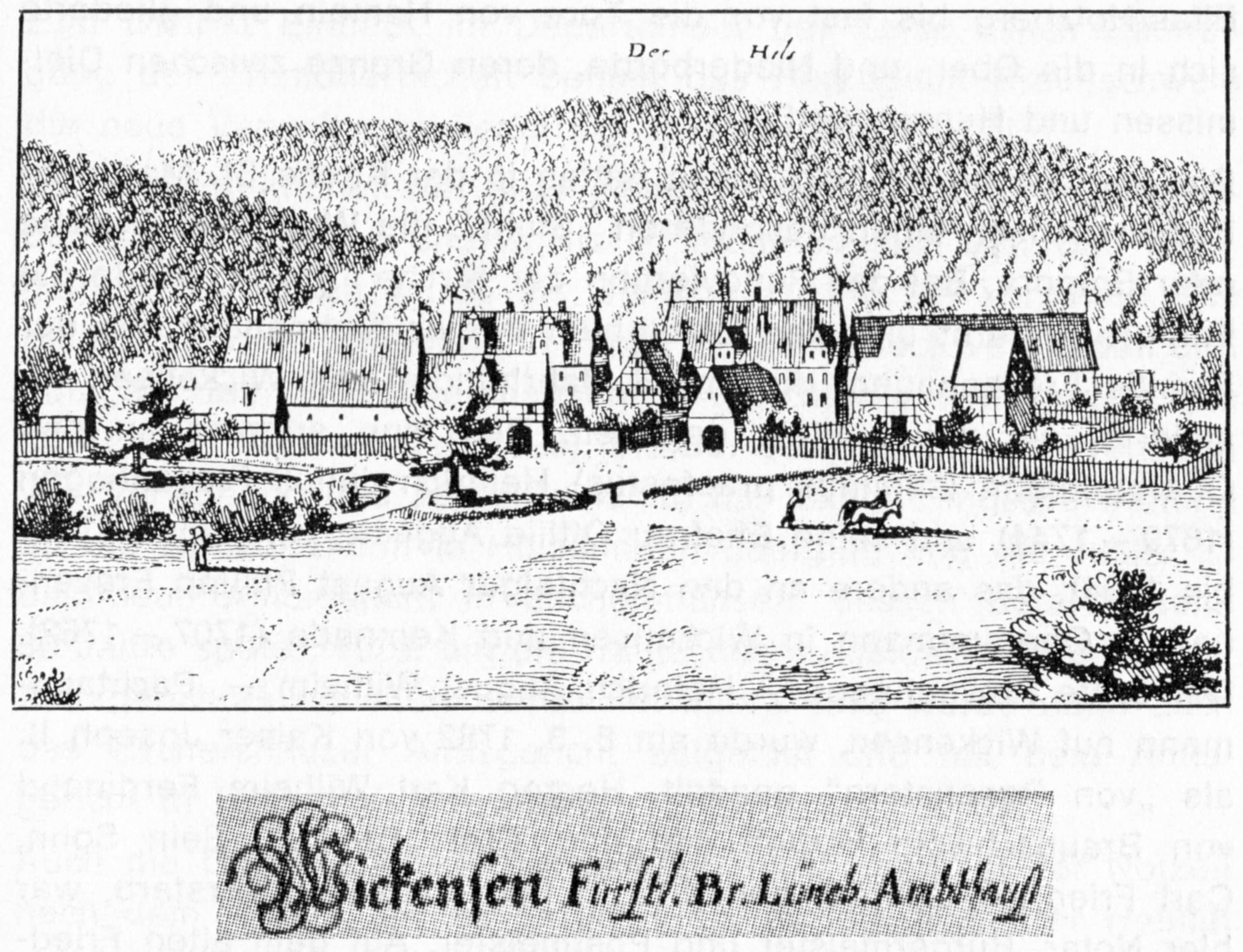 Ausschnitt aus einem Merianstich von 1652